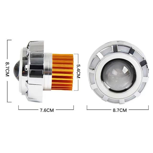 Cross-border special for general motorcycle electric car LED modified ghost fire spotlight headlight flash angel eye demon eye