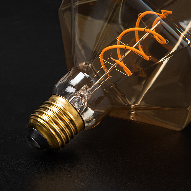 Special-shaped lamp transparent glass LED lamp retro lamp wire warm light LED bulb restaurant