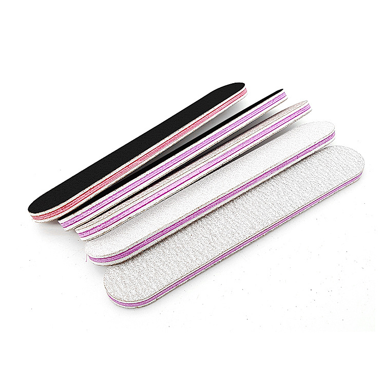 Mini red heart Black nail rub gray polishing strip pure white nail file black sand strip double-sided file gift 9cm