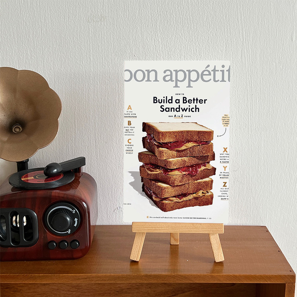 10 retro food posters wall stickers bedroom dormitory wall decoration shooting props material background postcard