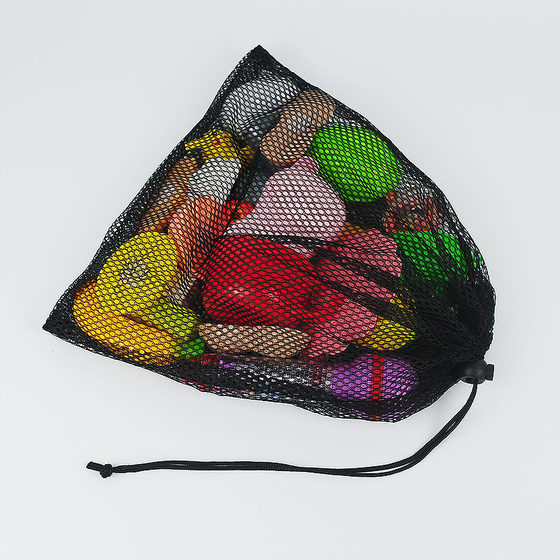 Spot Polyester Bundle Mesh Bag Golf Bag Diving Glasses Mesh Storage Bag Black Mesh Laundry Bag