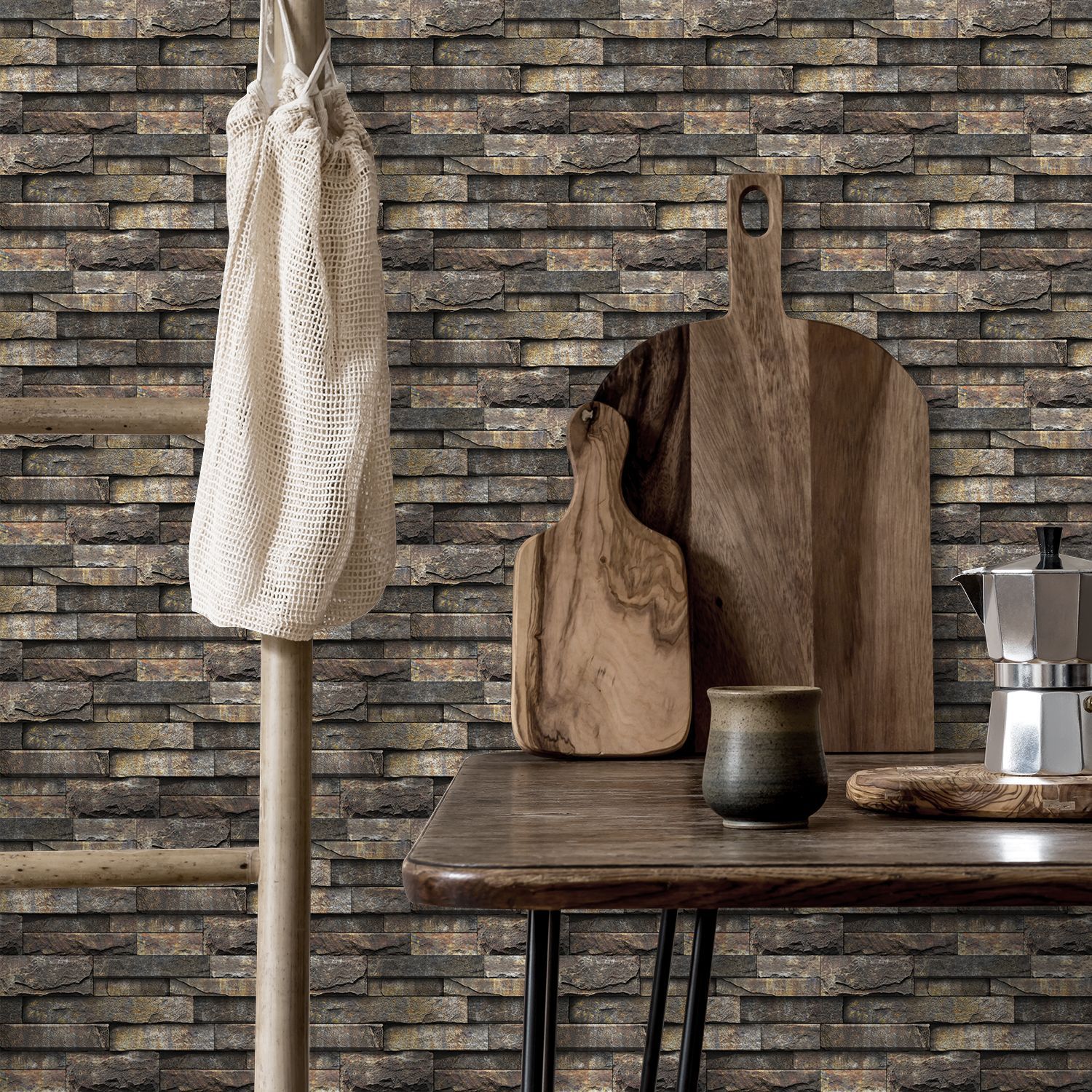 Meiji FG New imitation rock crystal film Self-adhesive wall sticker kitchen bathroom waterproof moisture-proof wallpaper cross-border exclusive