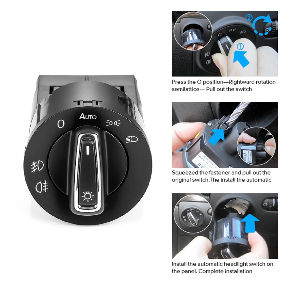 Applicable to Volkswagen Golf Mk 4 Pa Sutter B5 Polo headlight switch with light sensor module