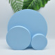 25/15/10cm round three-piece marine blue