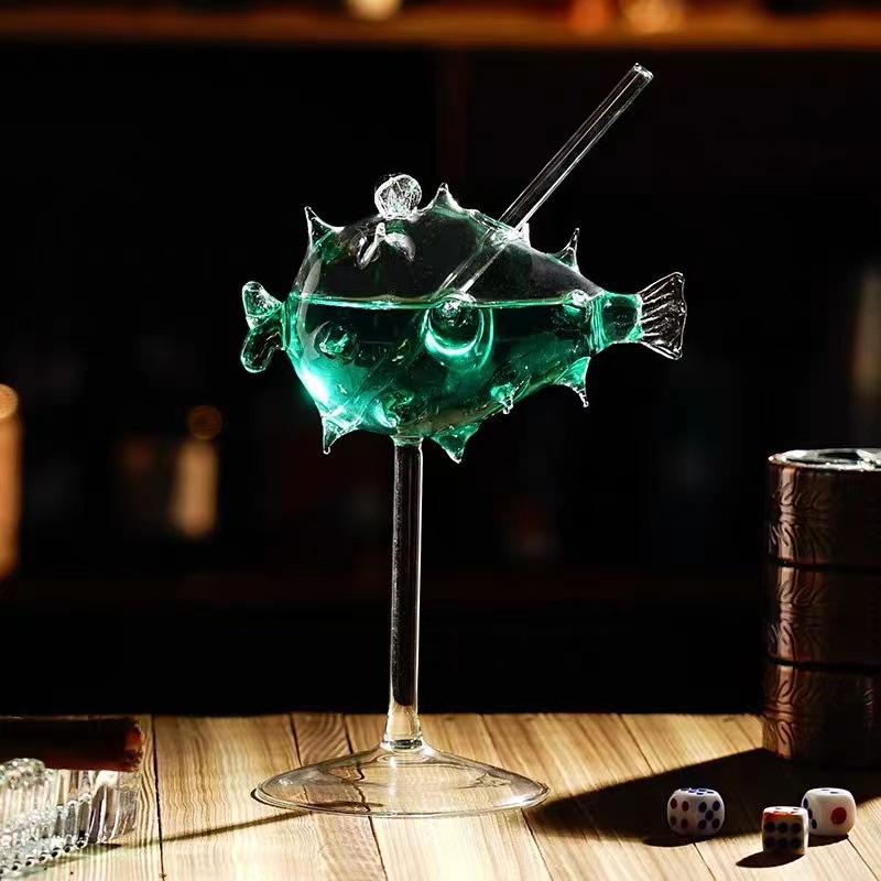 Creative Puffer Barfish Осьминог Cyber Celebrant Cup Боросиликатное стекло Кубок Персонализированная чашка для коктейля