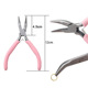 Powder handle bending nose pliers