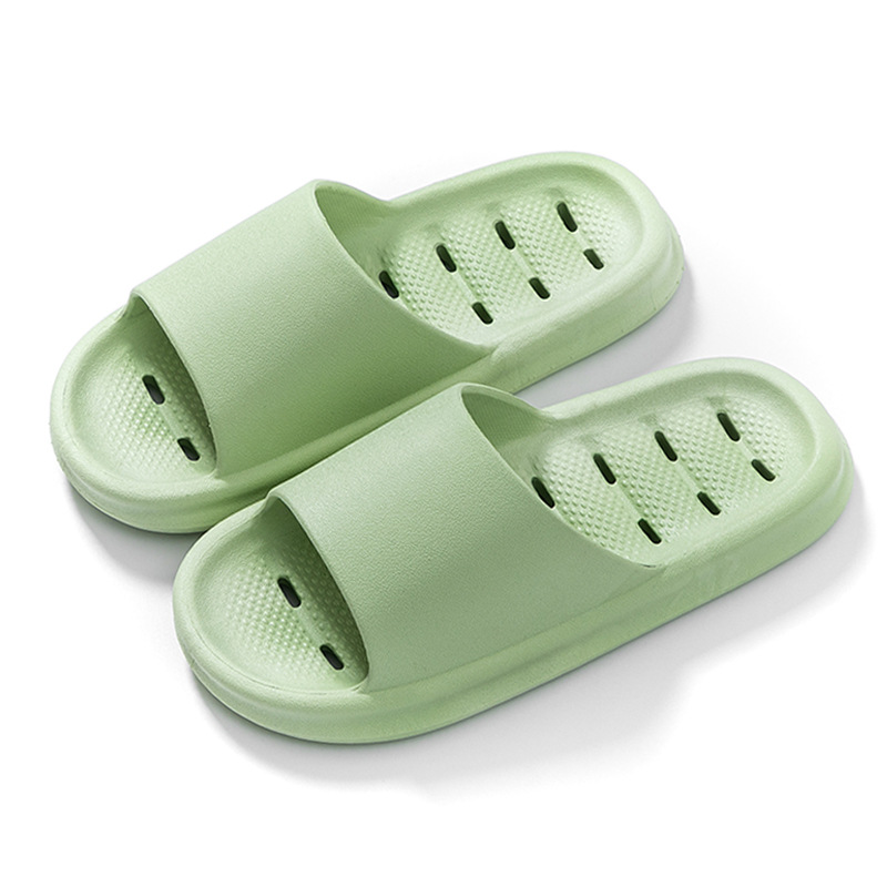 Bathroom leaking slippers female male Bath non-slip soft bottom thick bottom indoor home hotel hollow sandals wholesale