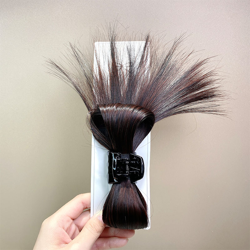 Vistas spalvu atspoles galvas loks Parūka, satvērēja saspraude Hot Girl Chicken Coop matu sprādze Sieviešu galvas aizmugures spalvu haizivis_voghion.com