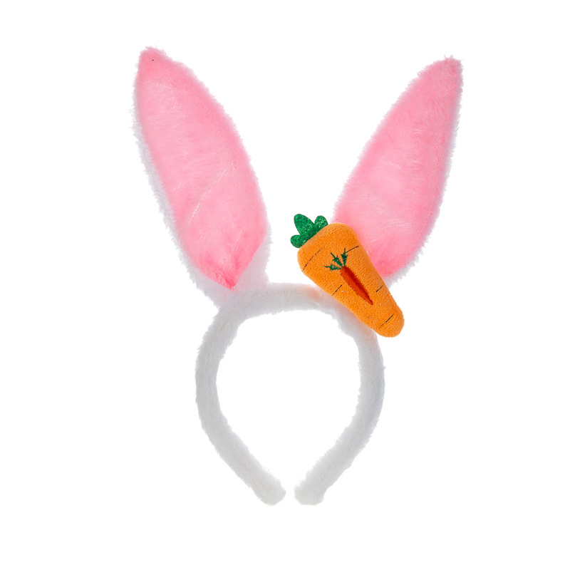 Children's Day Performance Rabbit Dance Hairband Easter Rabbit Ear Headwear Carrot Rabbit Hairband Rabbit Hair Accessories