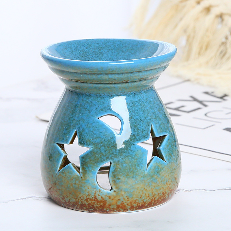 Cross-border kiln change Star Moon small incense burner wholesale factory direct smoking stove candle oil stove Japanese-style aromatherapy stove ornaments