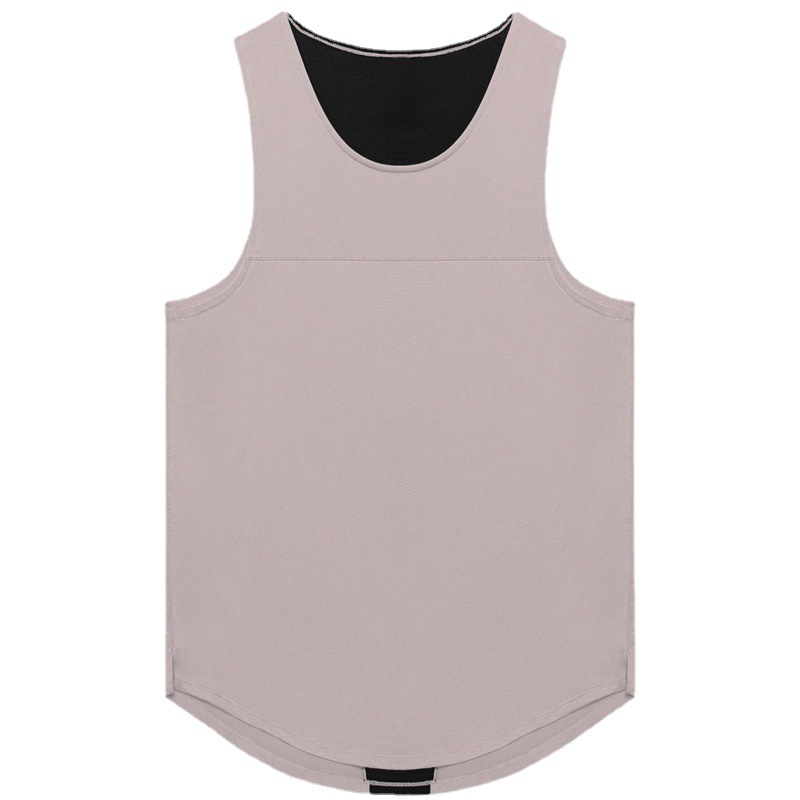 Crazy Muscle Men's Sports Vest Casual Quick-drying Breathable Stitching Waistcoat Loose Basketball Training Sleeveless T-shirt
