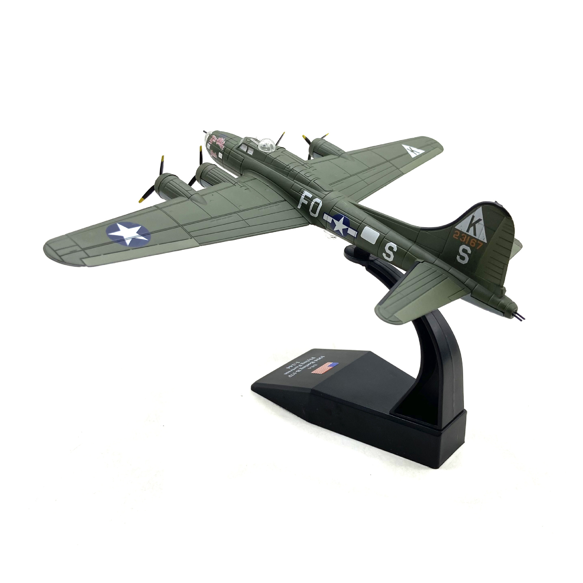 1:144 American Flying Fortress B- 17 Bomber Bomber simulation alloy aircraft model finished product