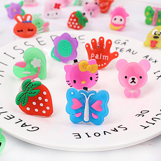Creative cartoon luminous ring night market stall gift cute animal pattern luminous stall hot selling toys wholesale