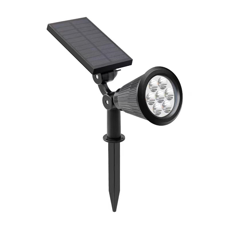 Solar Spotlight Outdoor Super Bright Rainproof Floor Plug Lawn Light Household Outdoor Landscape Garden Light Garden Light