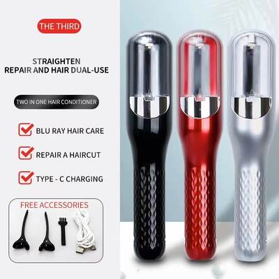 New cross-border 3-generation rechargeable 2-in-1 hair trimmer hairdressing machine multi-function hair shredder hair fork Trimmer