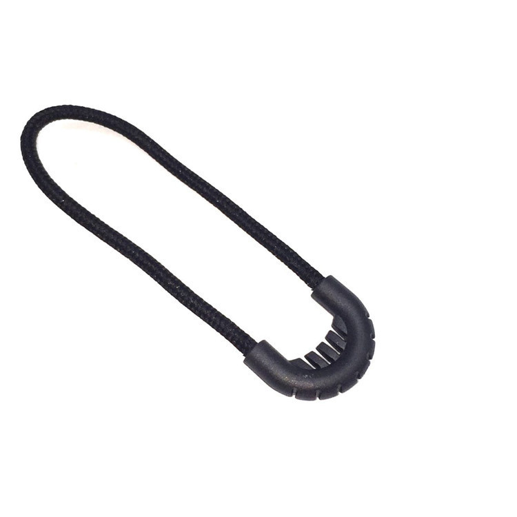 Factory Hot Sale Outdoor Bag Zipper Accessories U-shaped Head Zipper Head PU Rope Head Injection Head