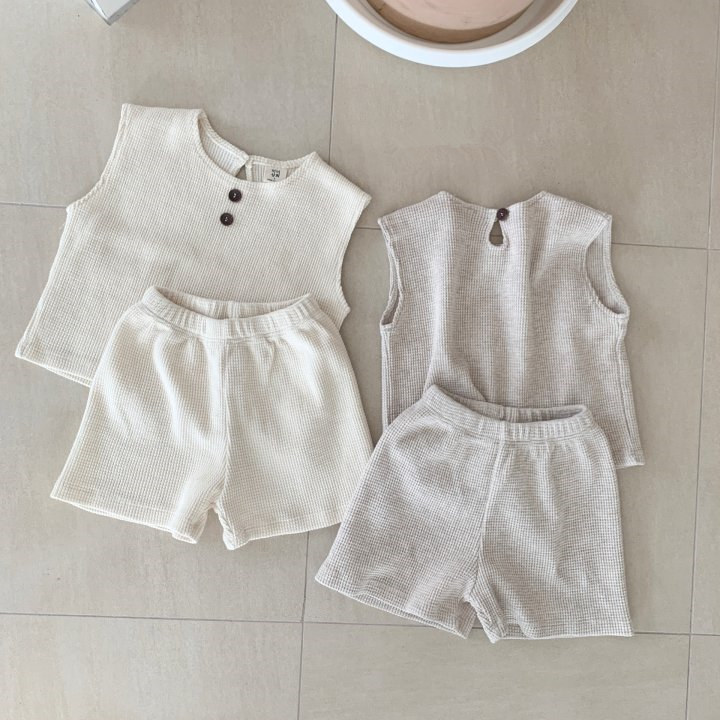 2023 Summer Korean Style ins Baby Boys and Girls Sports Casual Suit Pure Cotton Suit Baby Outgoing Suit