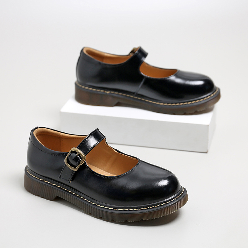 2021 beautiful foot power Spring and Autumn new preppy style Mary Jane shoes Japanese single-layer shoes fashion round toe flat jk single-layer shoes