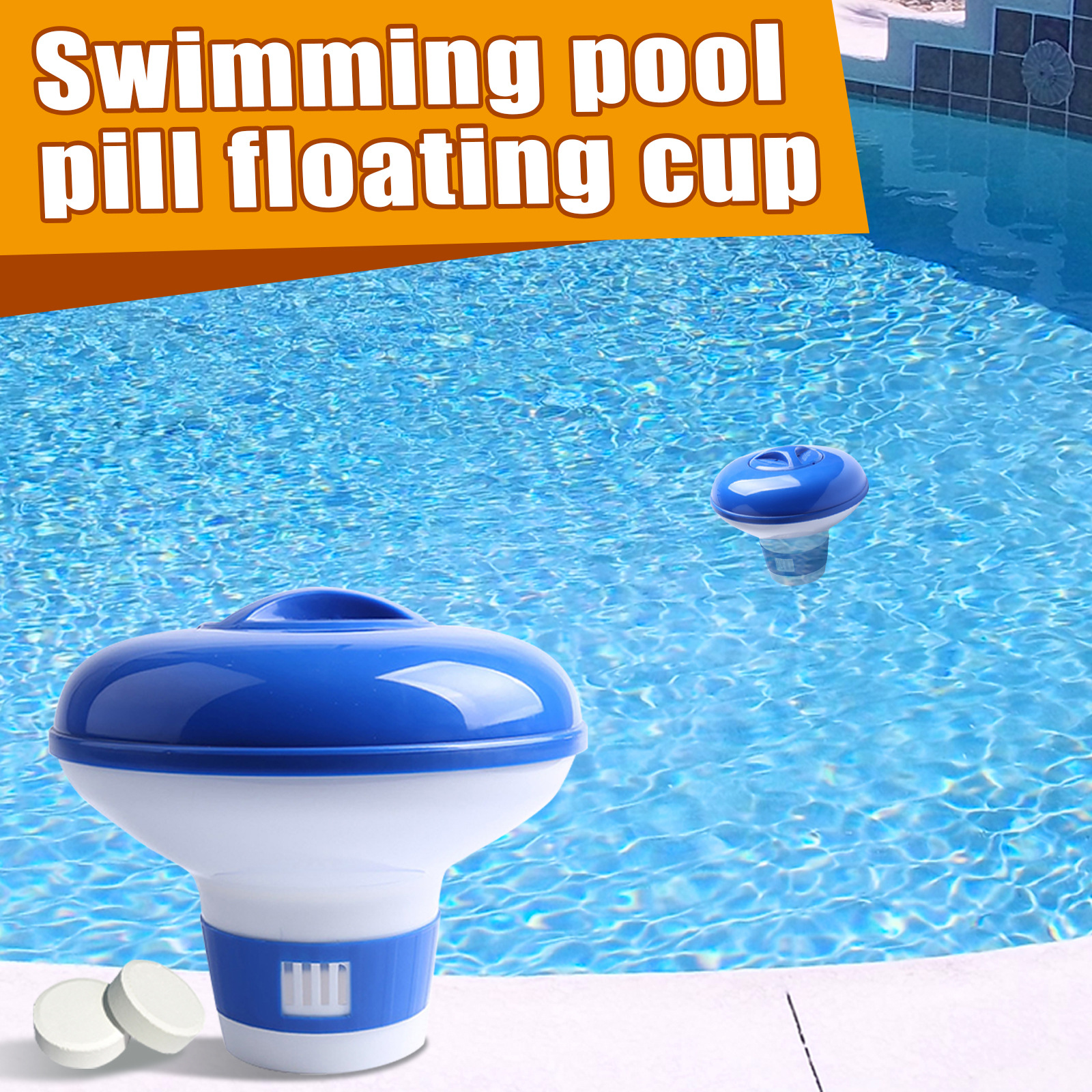 Swimming Pool Doser Swimming Pool Floating Water Effervescent Tablets Floating Cup Swimming Pool Automatic Doser Floating Doser