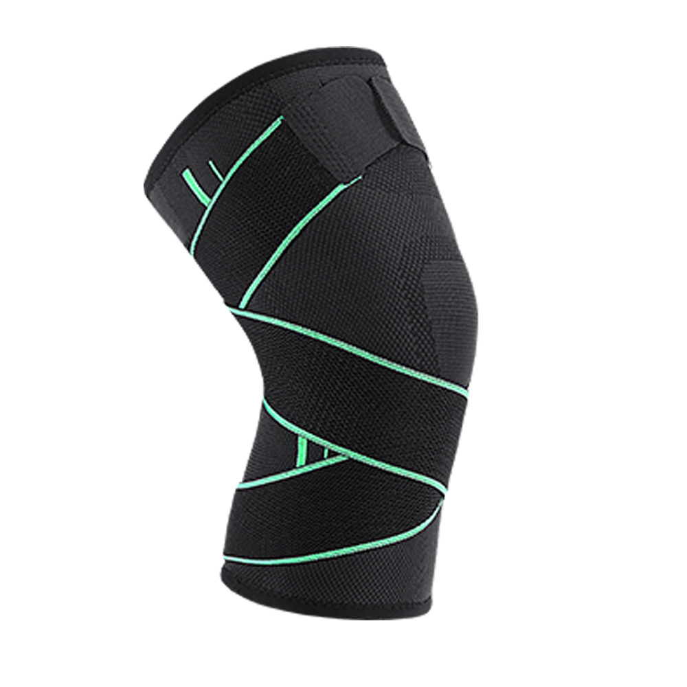 Outdoor summer men's and women's knitted four-sided bandage Compression knee pads mountaineering fitness weightlifting running sports protective gear wholesale