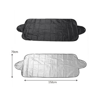 Winter sun shade with cotton thick half cover car clothing front windshield frost-proof snow bird droppings thickened cover car snow cover