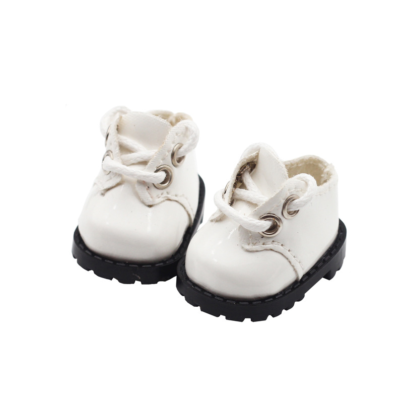 Labubu Раббу 3.8*2.3cm10cm хлопчатобумажная кукла блестящие кожаные туфли с круглой головкой с завязками на пальцах