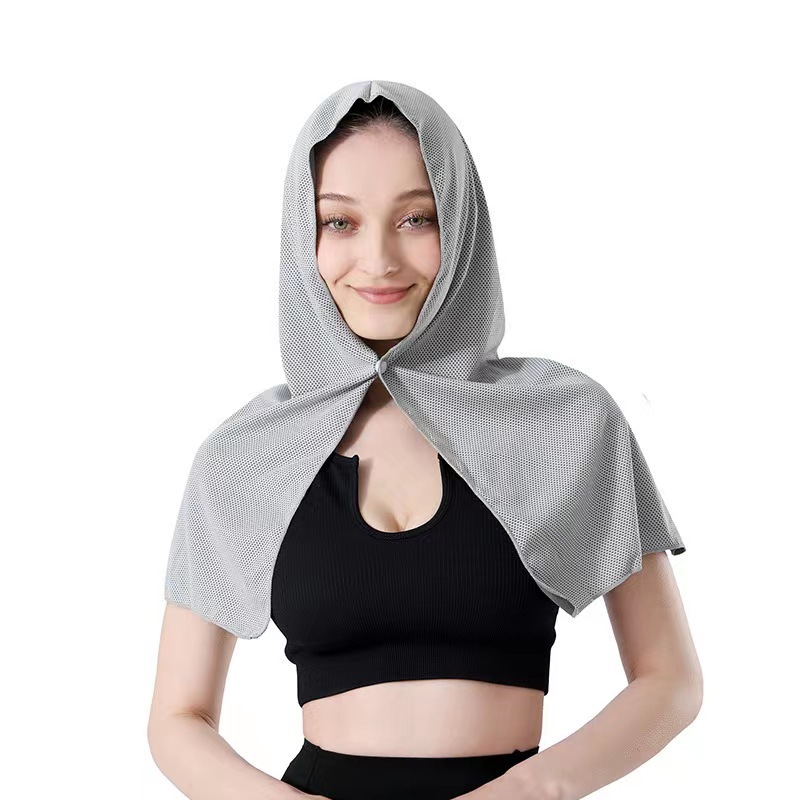 Cross-border Summer Cooling Riding Sunshade Hat Sweat-absorbent Quick-drying Ice-cooling Towel Sports Sunscreen Cold-feeling Headscarf Printable logo