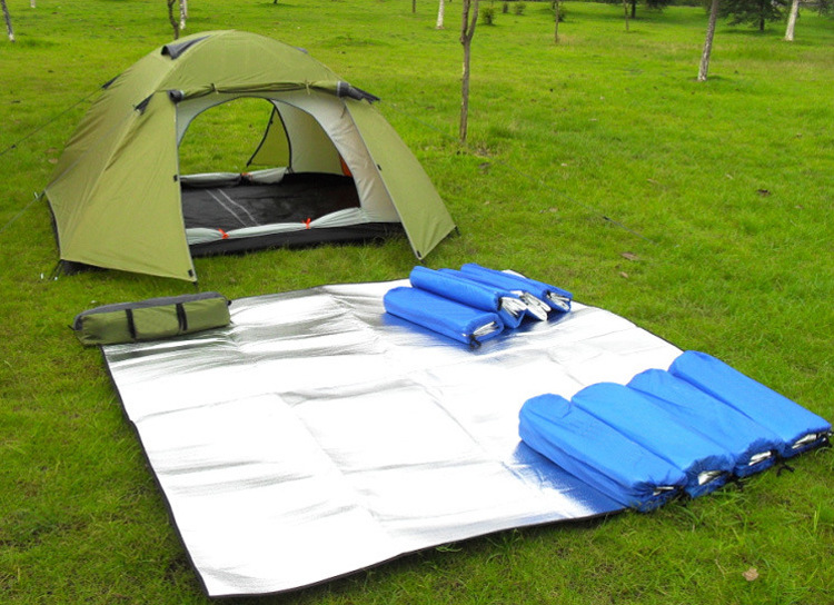 Double-sided aluminum moisture-proof mat picnic mat for double people beach mat camping tent mat picnic mat factory wholesale