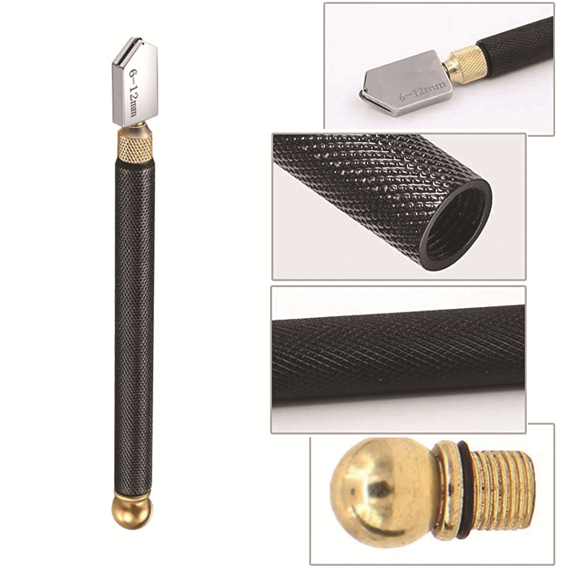Cross-border wholesale glass knife set multifunctional marble tile roller cutter head Black Diamond scratching knife