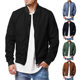 European and American New Men's Aviator Jacket Spring and Autumn Cross-border Casual Trendy Large Size Men's Zipper Men's Jacket 5XL
