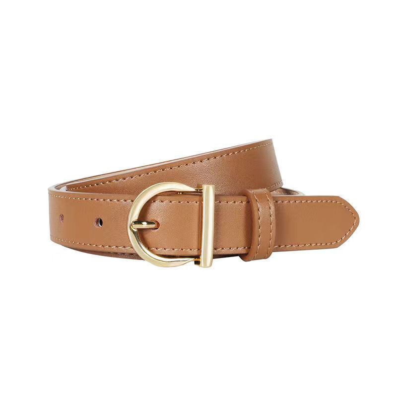 Curea simplă, all-match, pentru femei, curea pentru blugi, pantaloni, stil coreean, stil vintage, elegant, decorativ, costum_voghion.com
