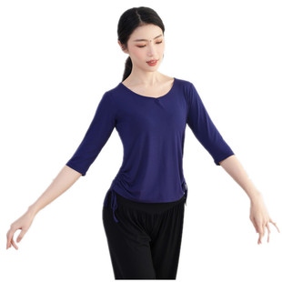 Modal dance service practice service female adult body body training suit set is thin black Chinese dance service spring new style