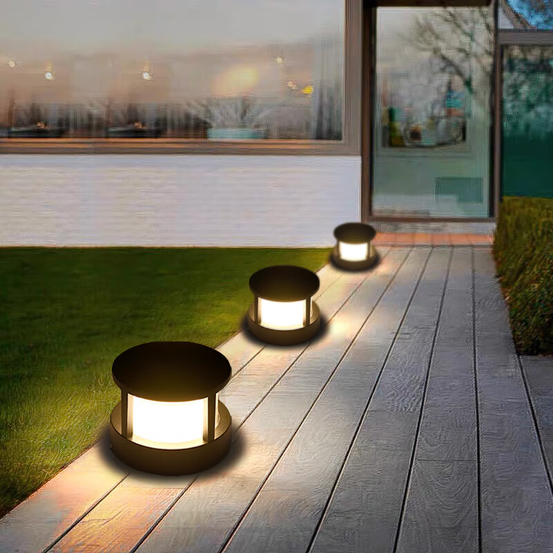 Cross-border outdoor wall lamp pillar lamp courtyard lawn lamp wall pillar lamp waterproof garden villa landscape small wall lamp