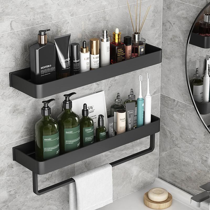Bathroom Storage Rack Punch-free Toilet Toilet Toilet Towel Storage Rack on the Wall Bathroom Washstand Wall-mounted