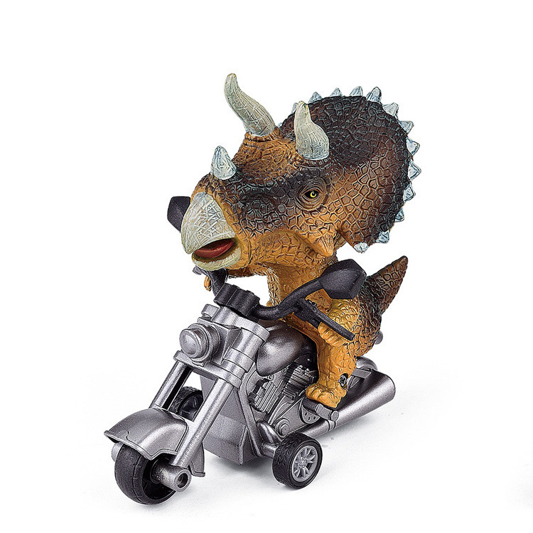 Free Shipping Children's Simulation Dinosaur Inertia Motorcycle Toy suit TikTok Internet Popular Same Boy Toy Car Wholesale