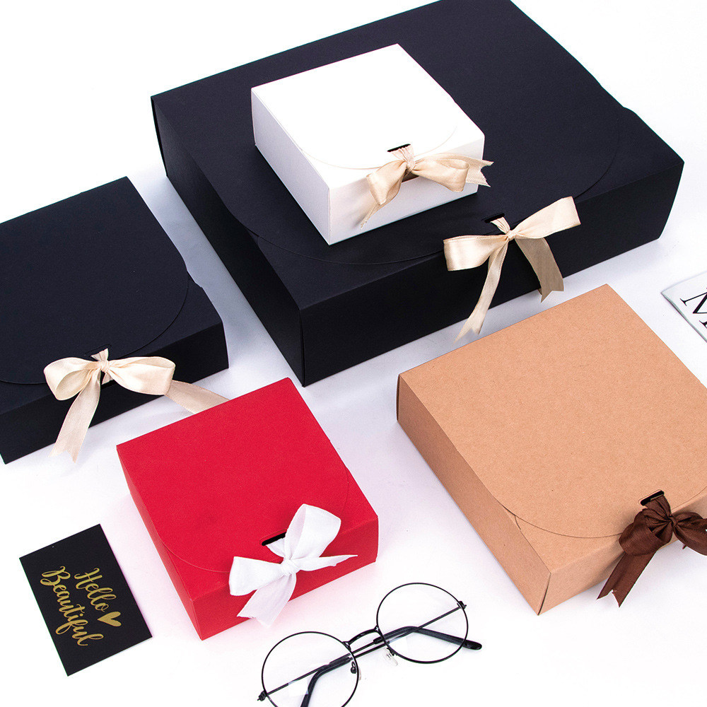Cross-border Ribbon Gift Box Butterfly Companion Gift Packaging Box Birthday Gift Paper Box Gift Box