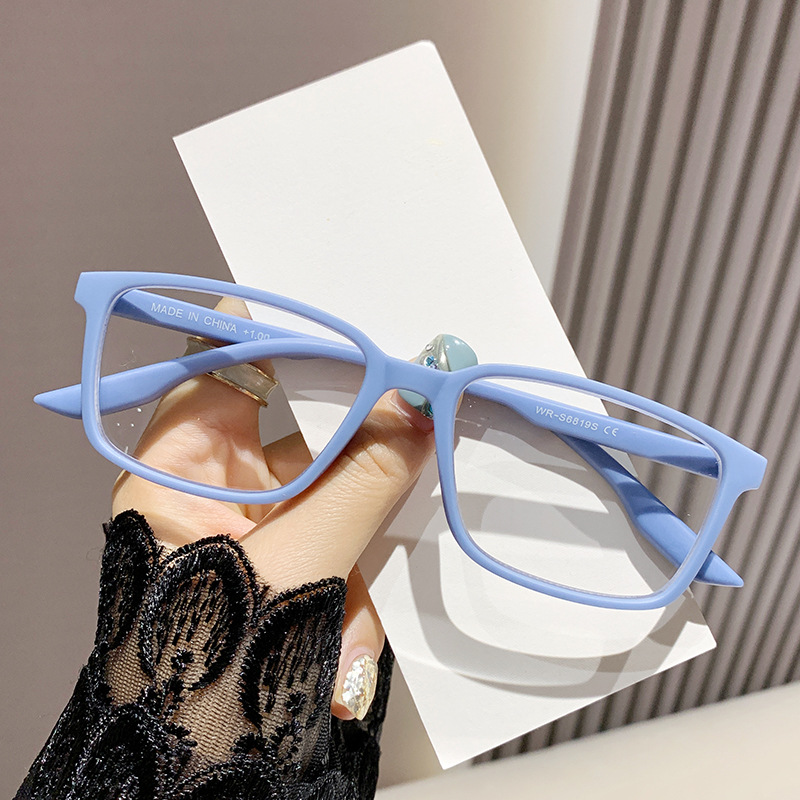 Colorful Spring Leg Anti-blue Light-ray reading glasses European Portable Ultra-light Trendy Cross-border Women's Fashionable Glasses Frame Old People_voghion.com