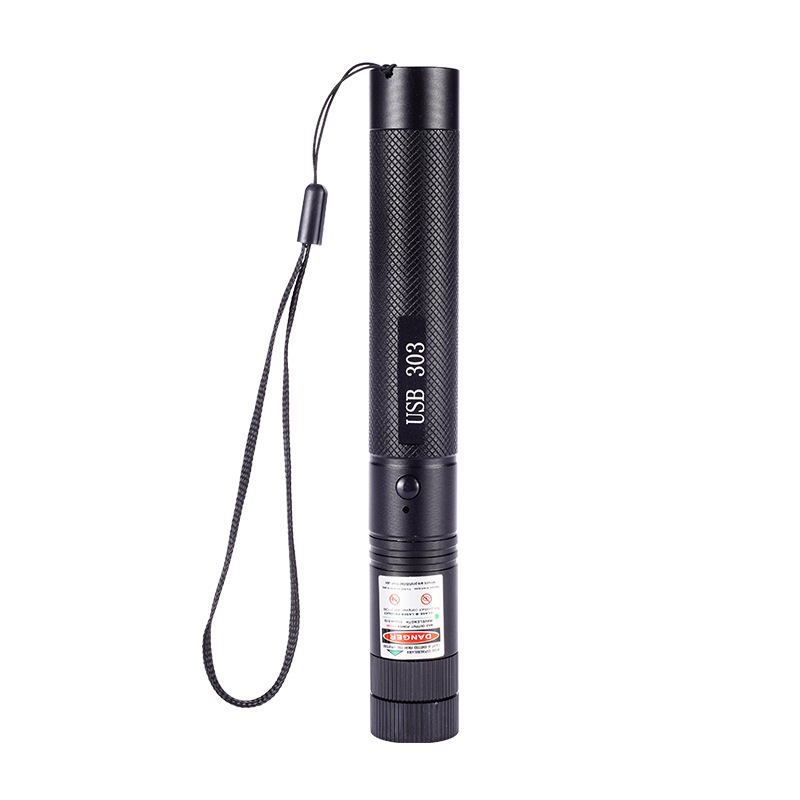 303 laser pen USB charging high power green laser light coach infrared sales pen laser flashlight