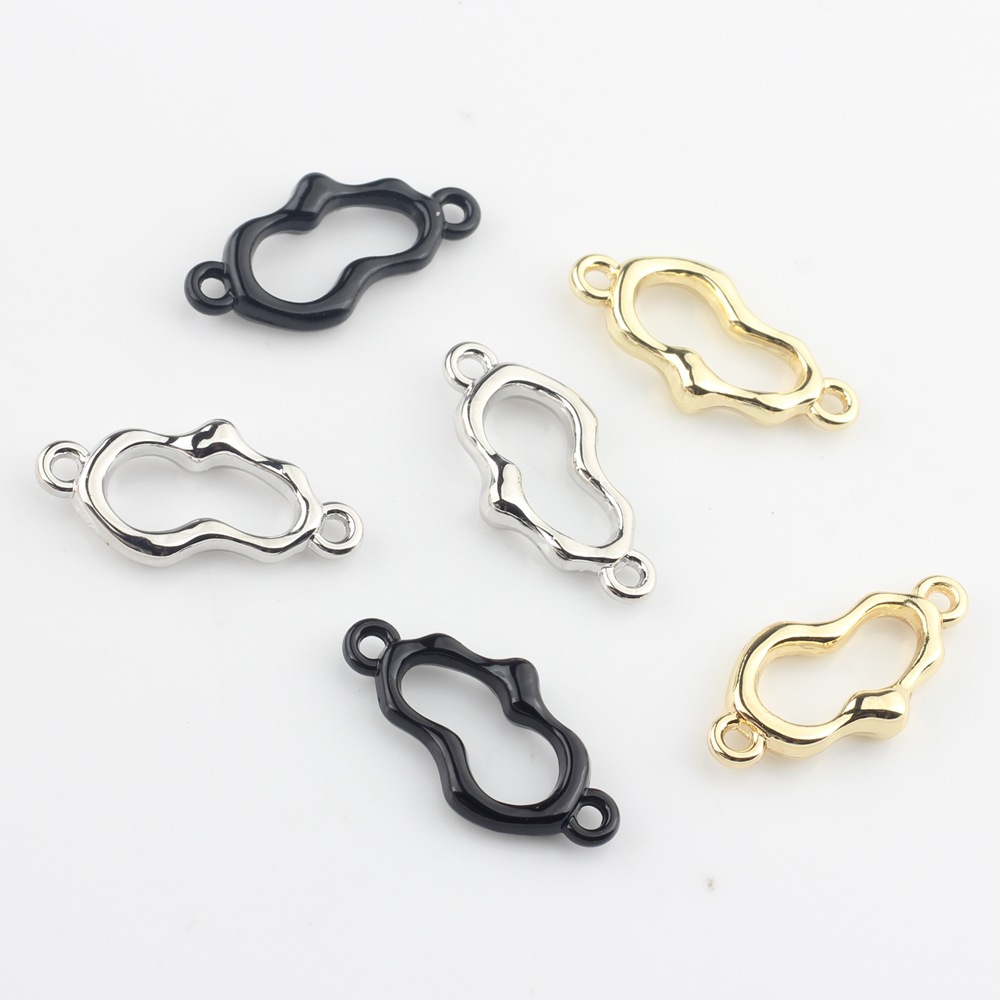 European and American jewelry accessories geometric hollow pendant connector DIY handmade earrings pendant bracelet jewelry accessories