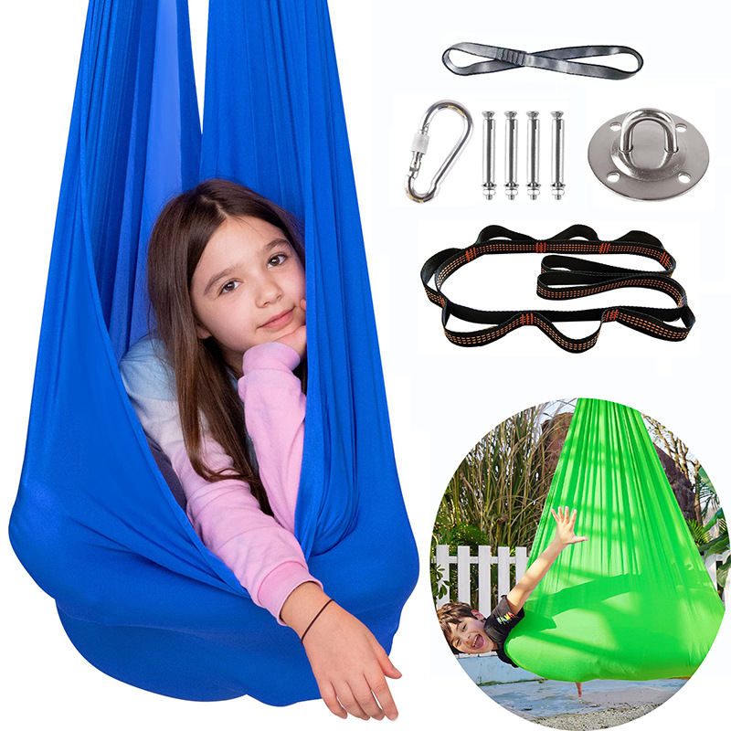 Outdoor High Elastic Children Yoga Hammock Special Children Sensory Treatment Swing Indoor Outdoor Camping Swing Hanging Chair