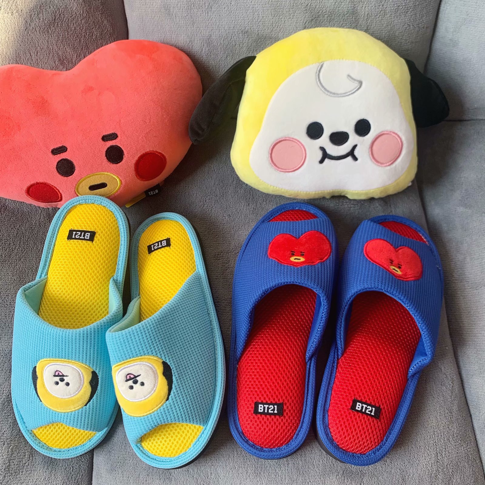 ins Cute Cartoon Home Indoor Non-Slip Floor Cotton Slippers Fish Mouth Open Toe Sandals