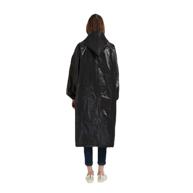 EVA raincoat long men's and women's available adult single coat portable outdoor travel poncho factory direct supply