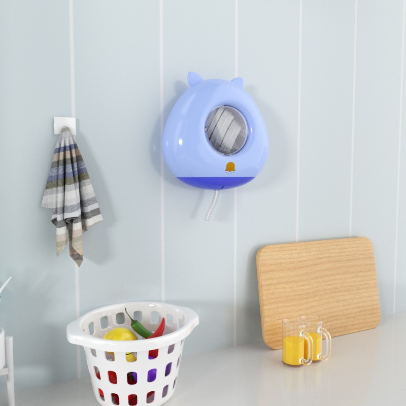 Wall-mounted plastic wrap storage box kitchen fresh-keeping bag finishing box bathroom shower cap storage box living room shoe cover box