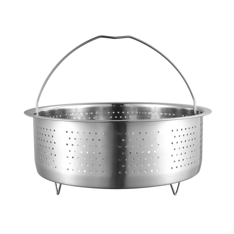 304 Stainless Steel Rice Steamer Household Steaming Lattice Steaming Rack Rice Soup Separated Rice Basket Steaming Rice Steaming Drawer Rice Cooker Steaming Gallbladder