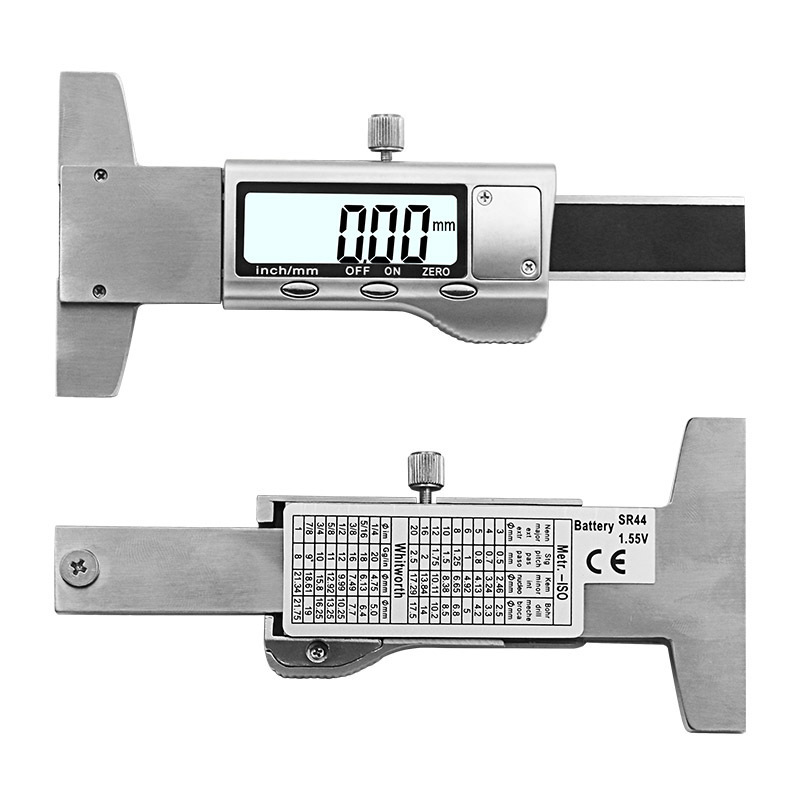 0-25mm tread vernier caliper factory price wholesale plastic electronic digital tire pattern depth gauge
