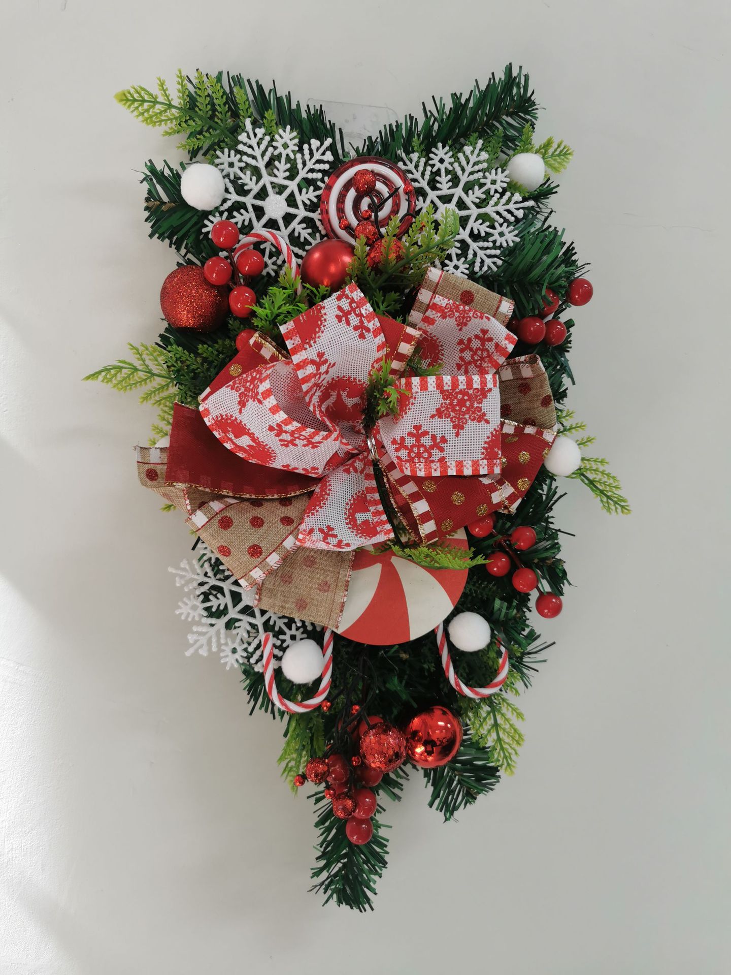 Christmas Inverted Tree Christmas Door Hanging Christmas Candy Inverted Tree Wall Decoration_voghion.com