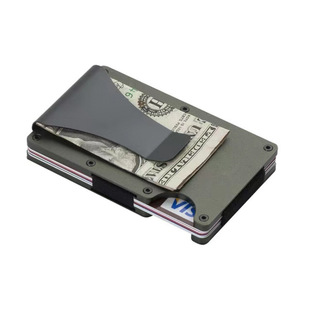 Manufacturer in stock European and American Amazon popular RFID credit card box aluminum alloy metal wallet card holder