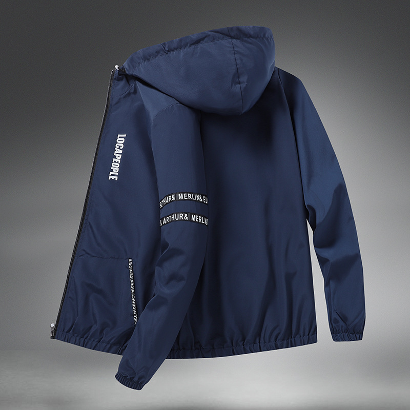 Daifa Men's Jacket 2021 Autumn New Loose Casual Youth Men's Hooded Jacket Trendy Large Size Top