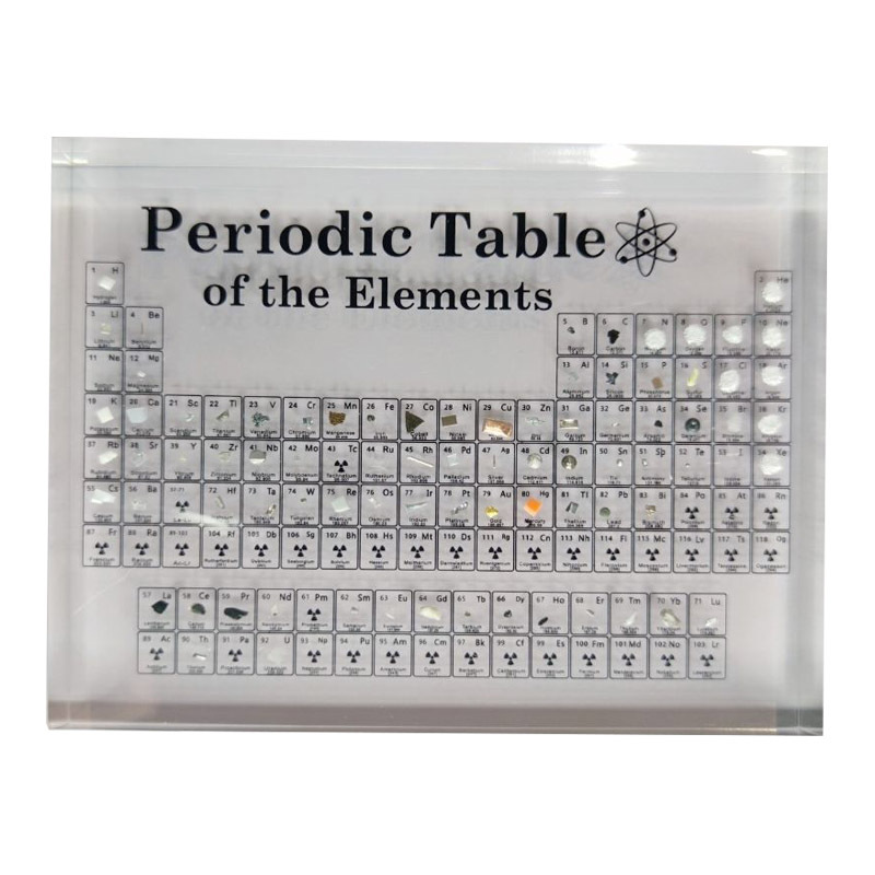 150 small/170 medium/200 large transparent acrylic periodic table display card crafts Crystal element table