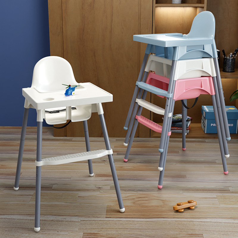 CE Certified Adjustable Children's Dining Chair Baby Chair Baby Chair Baby Dining Table and Chair High Foot Dining Chair Baby Dining Table and Chair